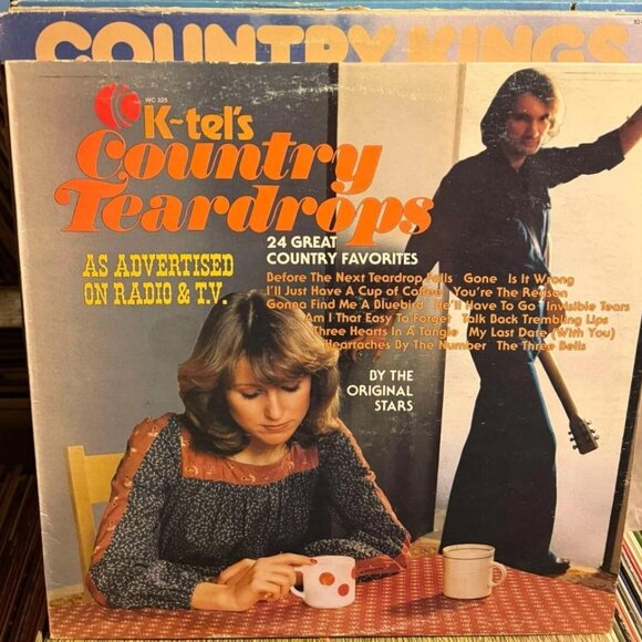 Freddy Fender, Ferlin Husky – K-Tels Country Teardrops Vinyl Record LP VG+ AB87 - Picture 1 of 2